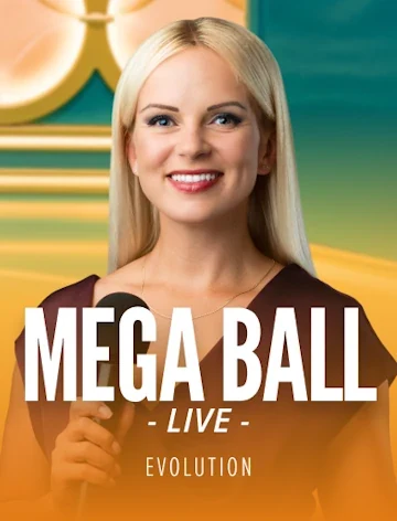 Mega Ball, a Evolution game with 95.4% RTP at Kachingo Casino