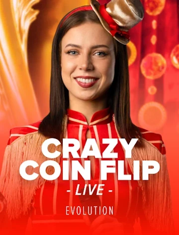 Crazy Coin Flip, a Evolution game with 96.0% RTP at Kachingo Casino